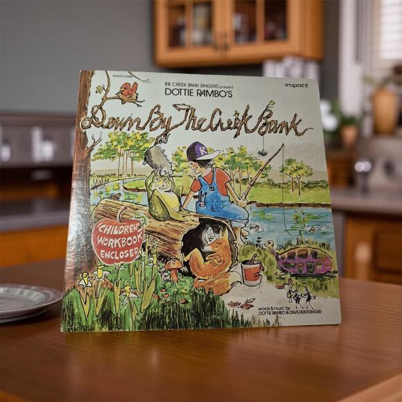 Dotti Rambo's Down by the Creek Bank Vinyl Record & Childrens Music Workbook VTG - Picture 1 of 6